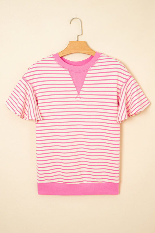 Sassy Stripes Short Sleeve Top