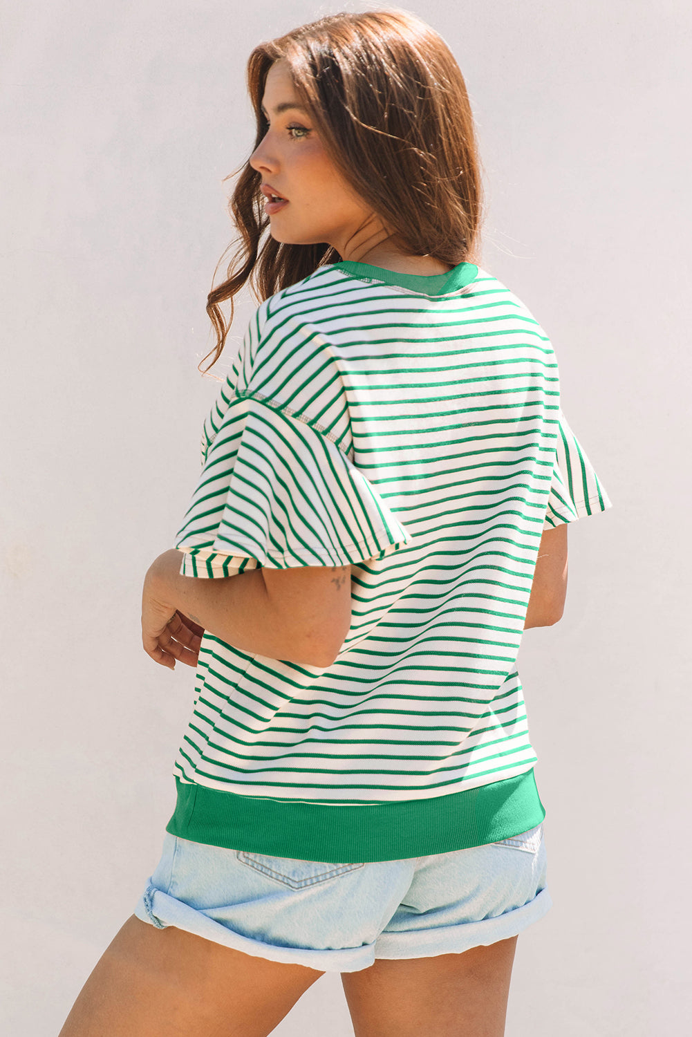 Sassy Stripes Short Sleeve Top