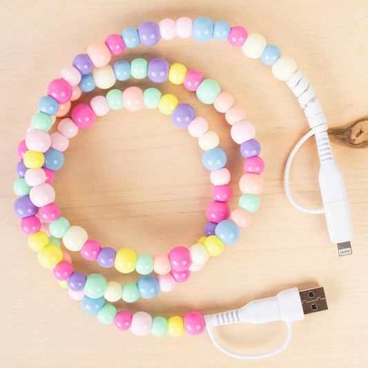 4-in-1 Beaded Charging Cable - Multi 