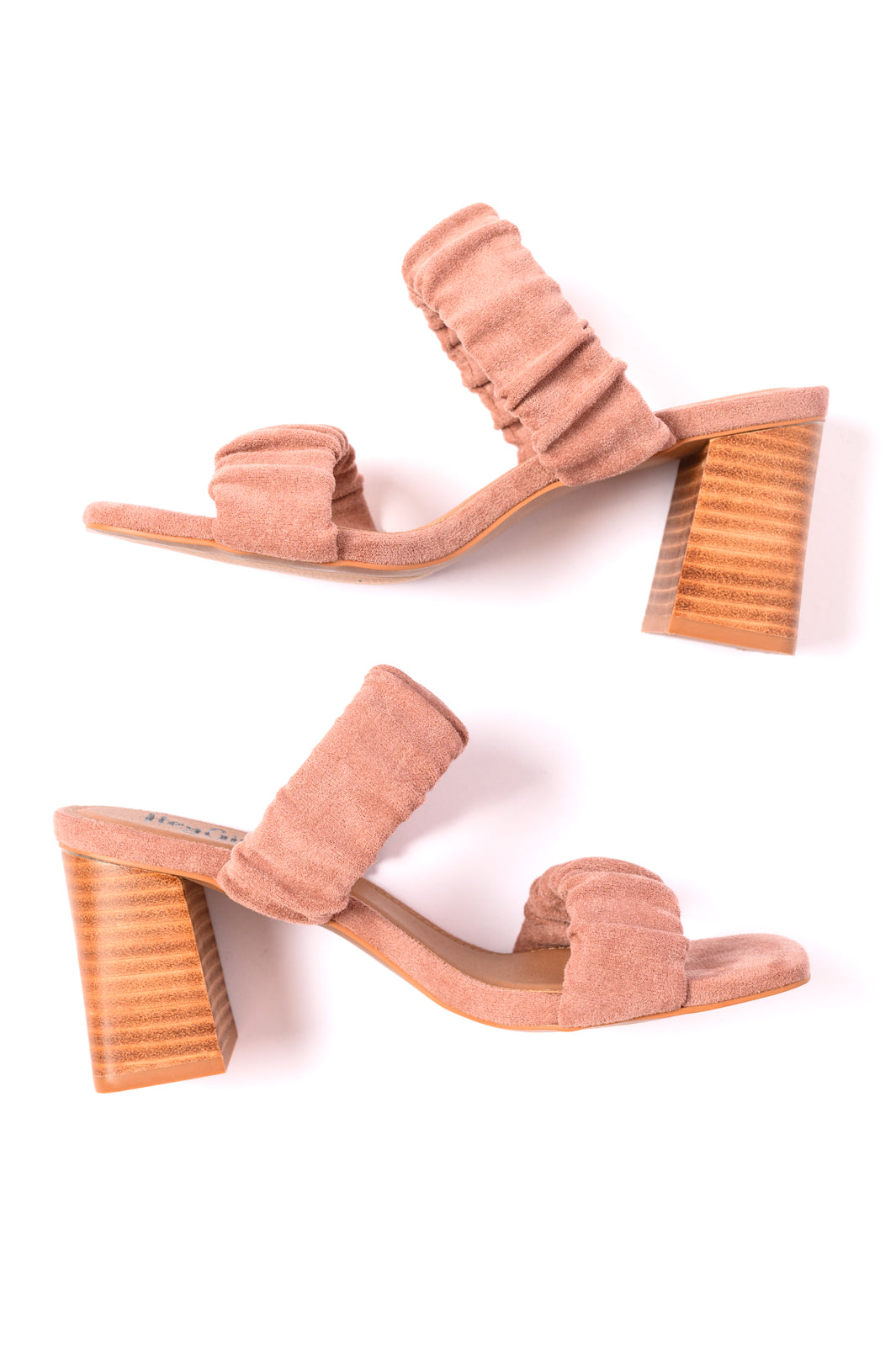 Tropic Like it's Hot Heels in Blush Suede by Corkys