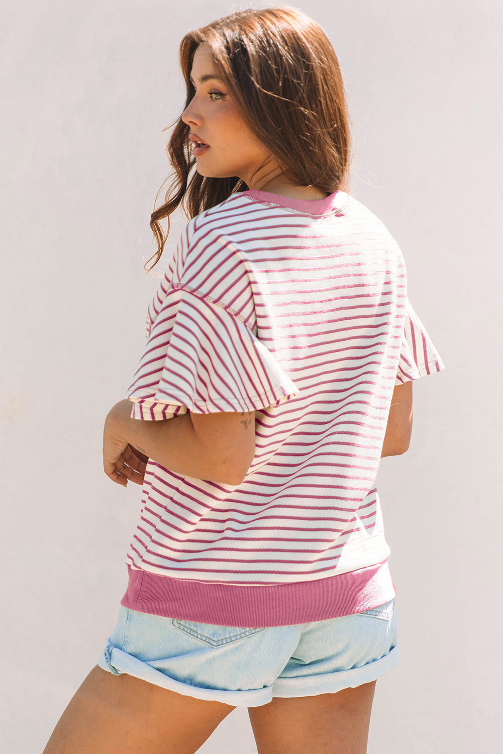 Sassy Stripes Short Sleeve Top