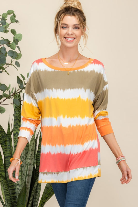 Timeless Twist Striped Long Sleeve T-Shirt