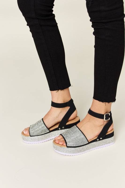 Lucy in the Sky Strappy Wedge Sandals
